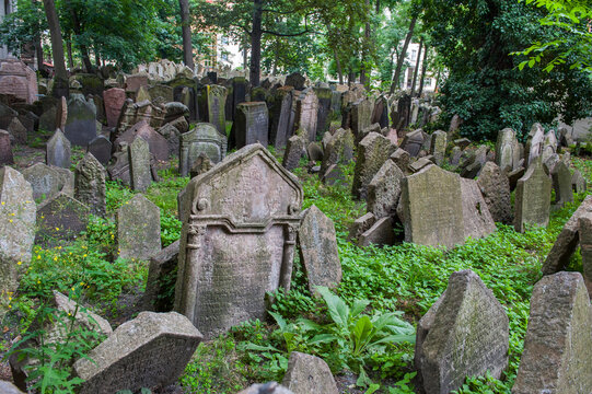 Old Jewish Cemetery in Josefov provides a glimpse into history and heritage located in Prague, Czech Republic