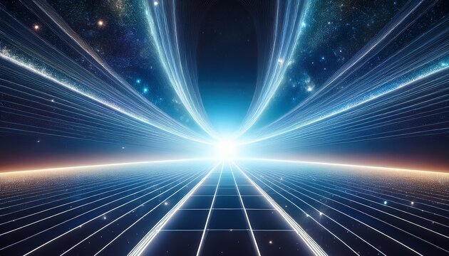 an abstract conceptual representation of infinite empty space featuring bright white illumination and a completely featureless blank void void clarity texture