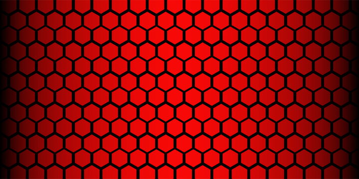 Honey comb red background vektor eps 10