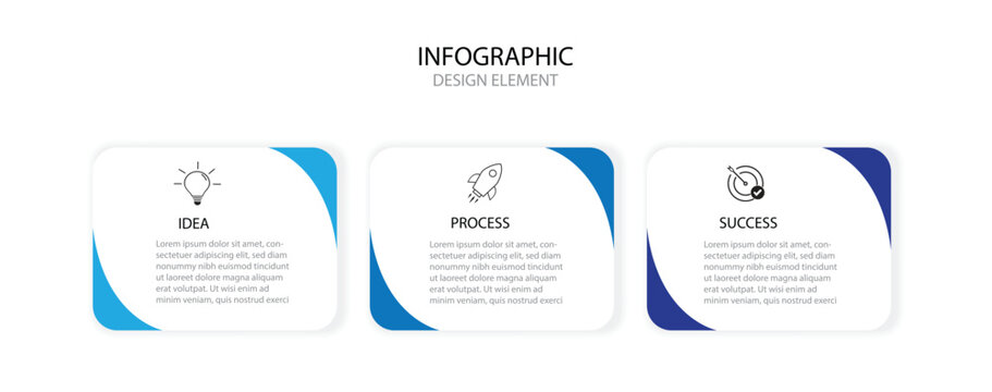 vector illustration timeline design template business infographic with 3 option