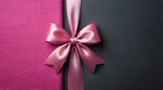 Black friday gift pink present with ribbon holiday shopping deals