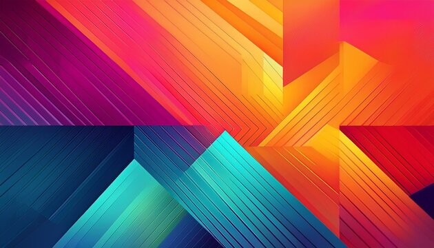 abstract geometric background with vibrant color transitions