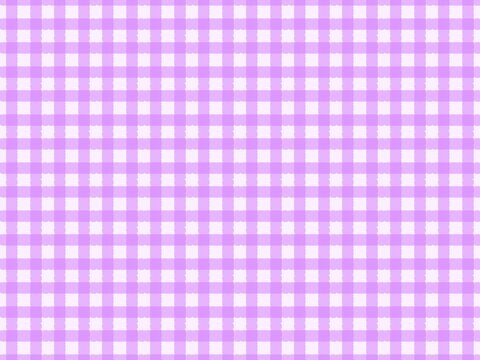 Seamless Pastel Lilac Purple Gingham Checkered Background