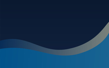 Obraz premium Minimalist background with smooth dark blue and grey curves background abstract template