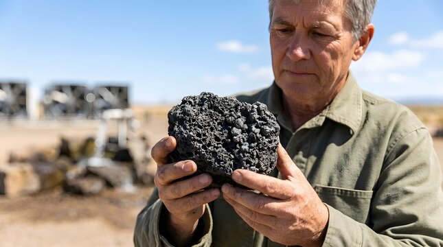 Multiple drones hover above cultivated land  dispensing seeds onto prepared earth during daylight hours under clear skies