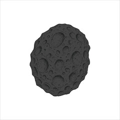 asteroid space object image artwork illustration © WA Design Studio