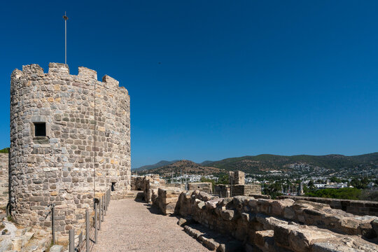 Visit to Saint Peters Castle in Bodrum, Turkey offers views of the landscape and ancient architecture