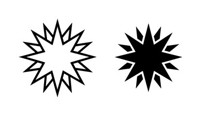 Fototapeta premium Explosion Starburst Icons, Bursting Star Shapes, Graphic Elements, Black and White Design Assets