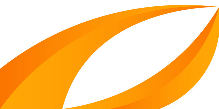 Vector orange line background curve element with white space for text and message design, overlapping layers, vector