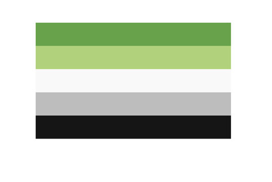 Aromantic Pride Flag LGBTQ Community Vector