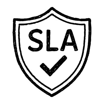 Sla Shield Guarantee Doodle Icon