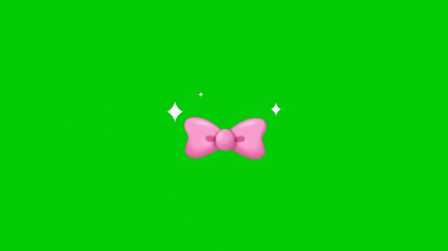 Animated pink ribbon suitable for awareness and feminine themed projects.
