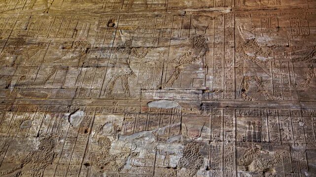 Damaged Egyptian Wall Relief