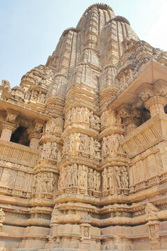 The Lakshmana Temple  dedicated to Vaikuntha Vishnu - an aspect of Vishnu  10th-century Hindu temple built by Yashovarman during the Chandela dynasty located in Khajuraho, India, 