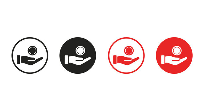 A graphic design illustration shows hands holding cameras in three different colored circles.