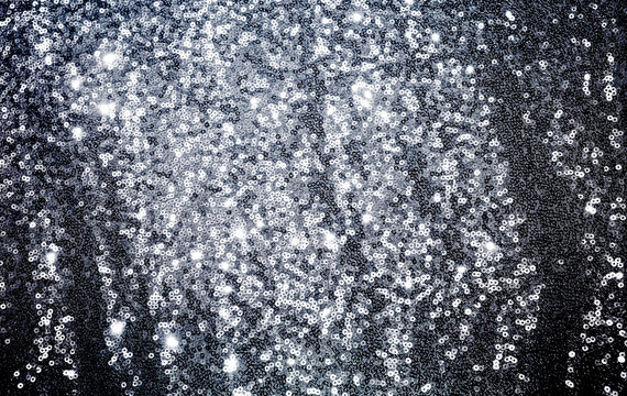 Abstract black fabric with shiny glitter background, black and white fabric texture background