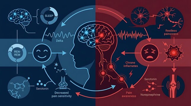 Neurobiological connection between sleep quality and chronic pain