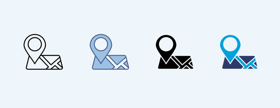 Track Multiple Icon Set Illustration Vector