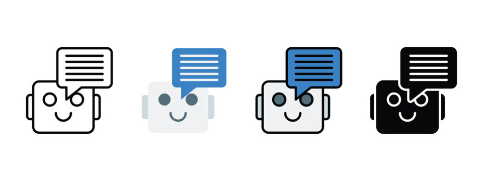 Chatbot API Integration Icon for AI Development and Software Platforms