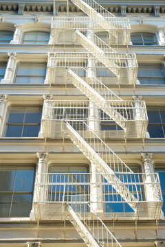 Fire Escape on Building Facade