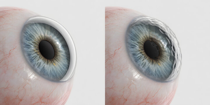 Regular and Irregular Cornea Surface Comparison
