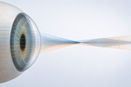 Conoid of Sturm optical focus in toric cornea