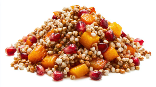 sorghum grain salad with roasted butternut squash