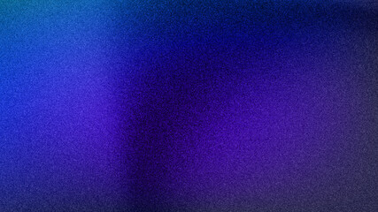Grainy gradient background with blue and purple light leaks, lo-fi aesthetic texture for social media, retro film noise overlay for creative design