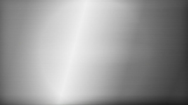 Brushed Aluminum Metal Texture Background with Horizontal Grain and Polished Stainless Steel Finish for Industrial Design