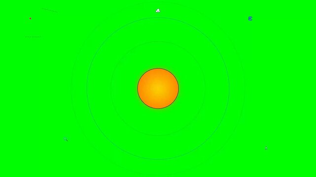 Eclipse Animation Showing Solar Cycle with Moving Shadow