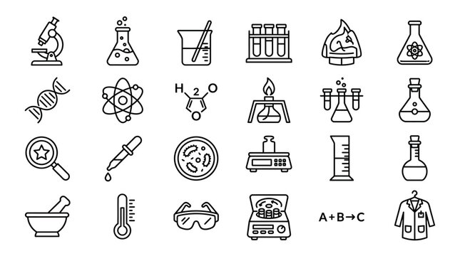 Scientist working in a laboratory with various science equipment and tools.