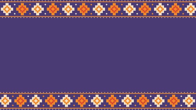 Traditional Native American Geometric Motif Loop