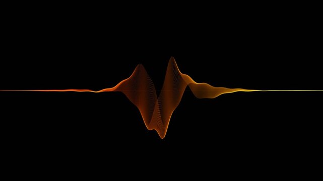 Cyberpunk Sound Frequency Pulse Digital Animation