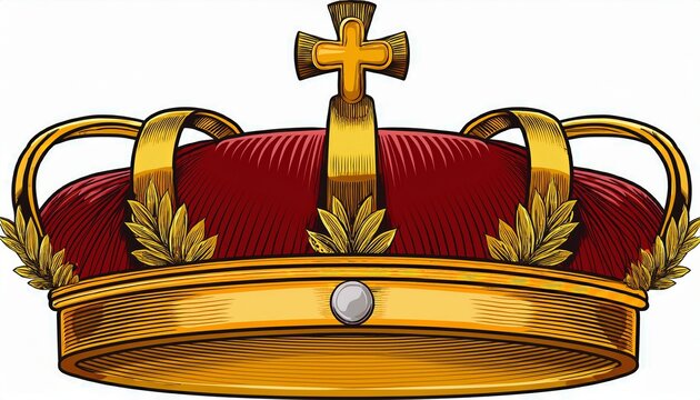 Corona De Cristo Ilustracion O Clipart Aislado Sobre Fondo Blanco