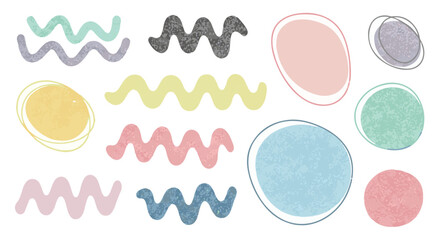 Cute hand drawn doodle set with house, sun, rainbow, flowers, butterfly, cat, rabbit, tree, hearts and stars isolated on white background transparent