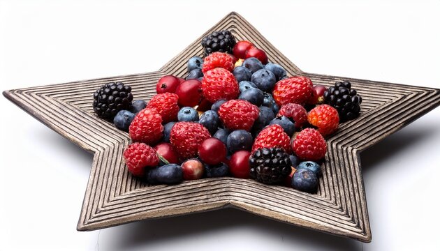 Superfruit Berries In A Star Dish