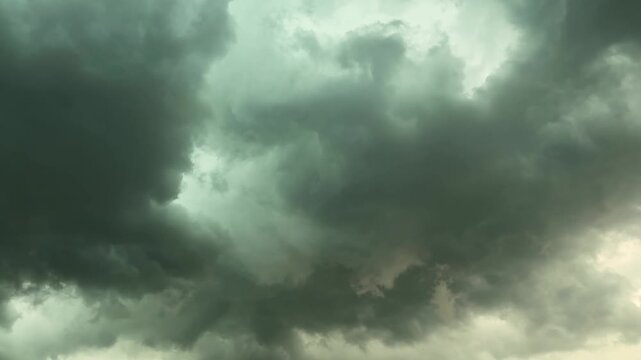 Fragment of the sky with storm clouds before thunderstorm