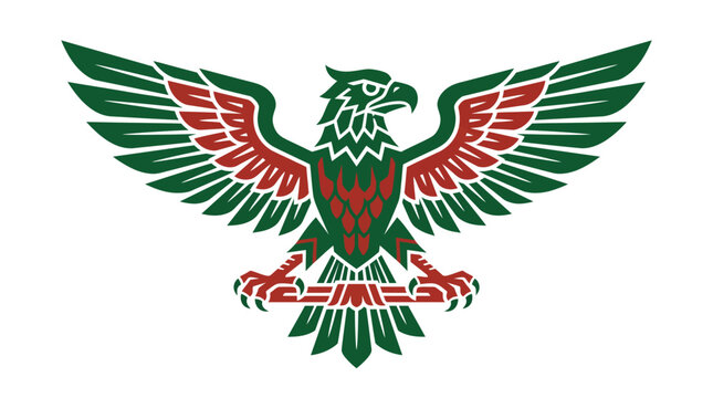 Aztec eagle symbol