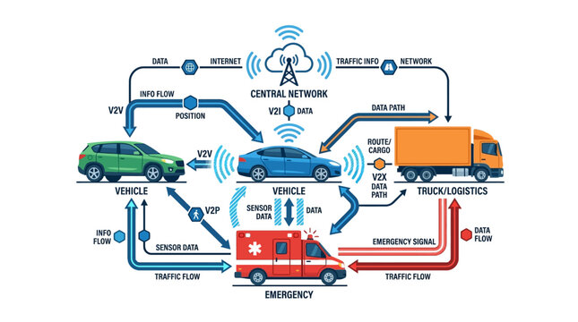 Connected Car Technology: V2X Communication, Autonomous Driving, Smart City