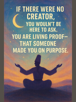 Purpose in Creation Reveals the Source Poster Printable Wall Art on Meaning Woven into Existence
