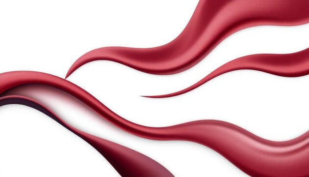Red wave, flowing curves, abstract background, wavy lines, modern design element