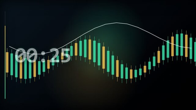 30 Second Countdown Timer Animation from 30 to 0 Seconds with Numbers for Videos, Presentations, Events, and Stock Footage, Stock market closing bell ringing. Financial exchange trading session end.