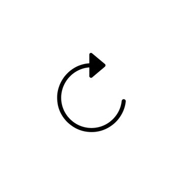 Black refresh arrow icon