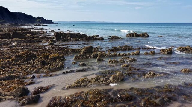 Beautiful natural coastal landscape of Cornwall