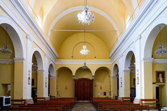 Church of Saint Mary Magdalene in La Maddalena, capital city of the eponym archipelago located in the Mediterranean Sea in north-east of Sardinia, Italy