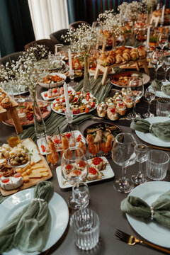 table set for a dinner