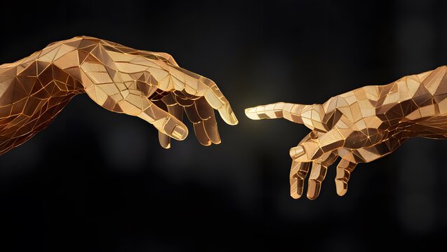 The creation of adam by michelangelo in the sistine chapel ceiling
