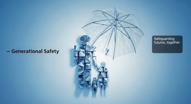 Family Protected Under an Umbrella