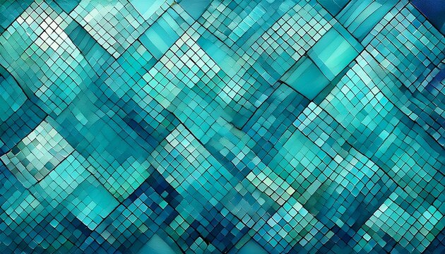 Fondo Mosaico Azul Turquesa