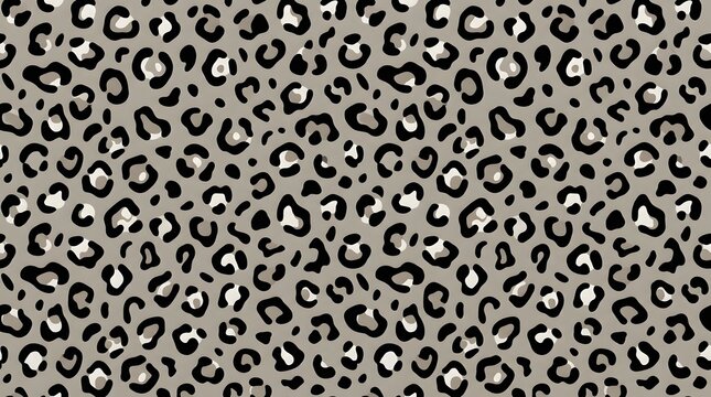 Close-up of Patterned Animal Print with Black Spots on Tan Background for Fashion and Design Projects